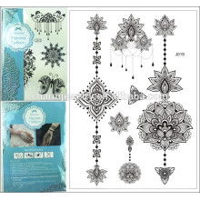 Fashion Lace Flash Tattoo Sticker 15*21cm Waterproof Henna Tattoo j019